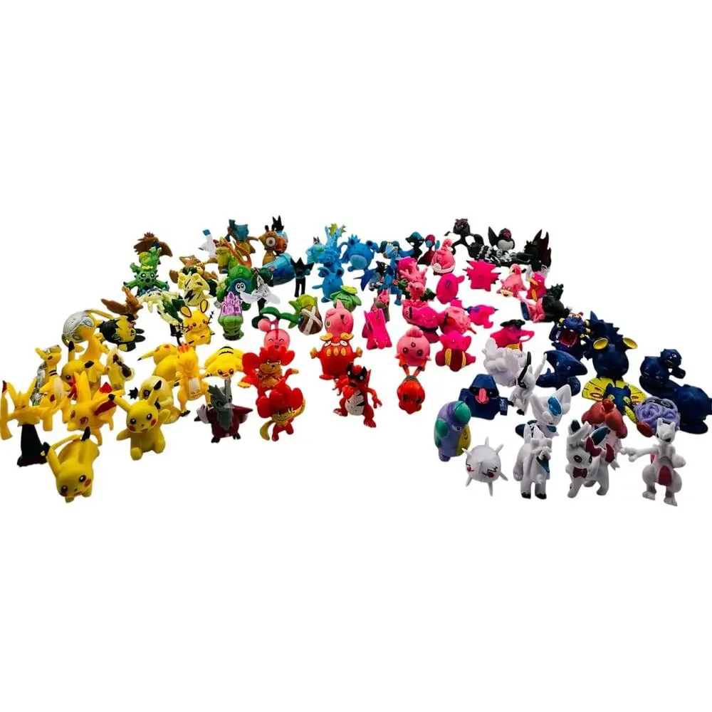 Vintage Authentic Pokémon Mini Figure Lot — 111 Figurines Stamped RL China